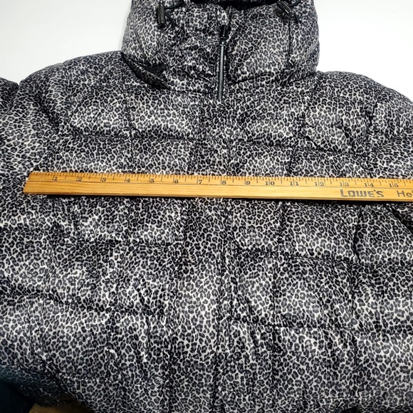 MK Michael Kors Womens Packable Down Jacket Leopard Puffer Sz M - Picture 5 of 15